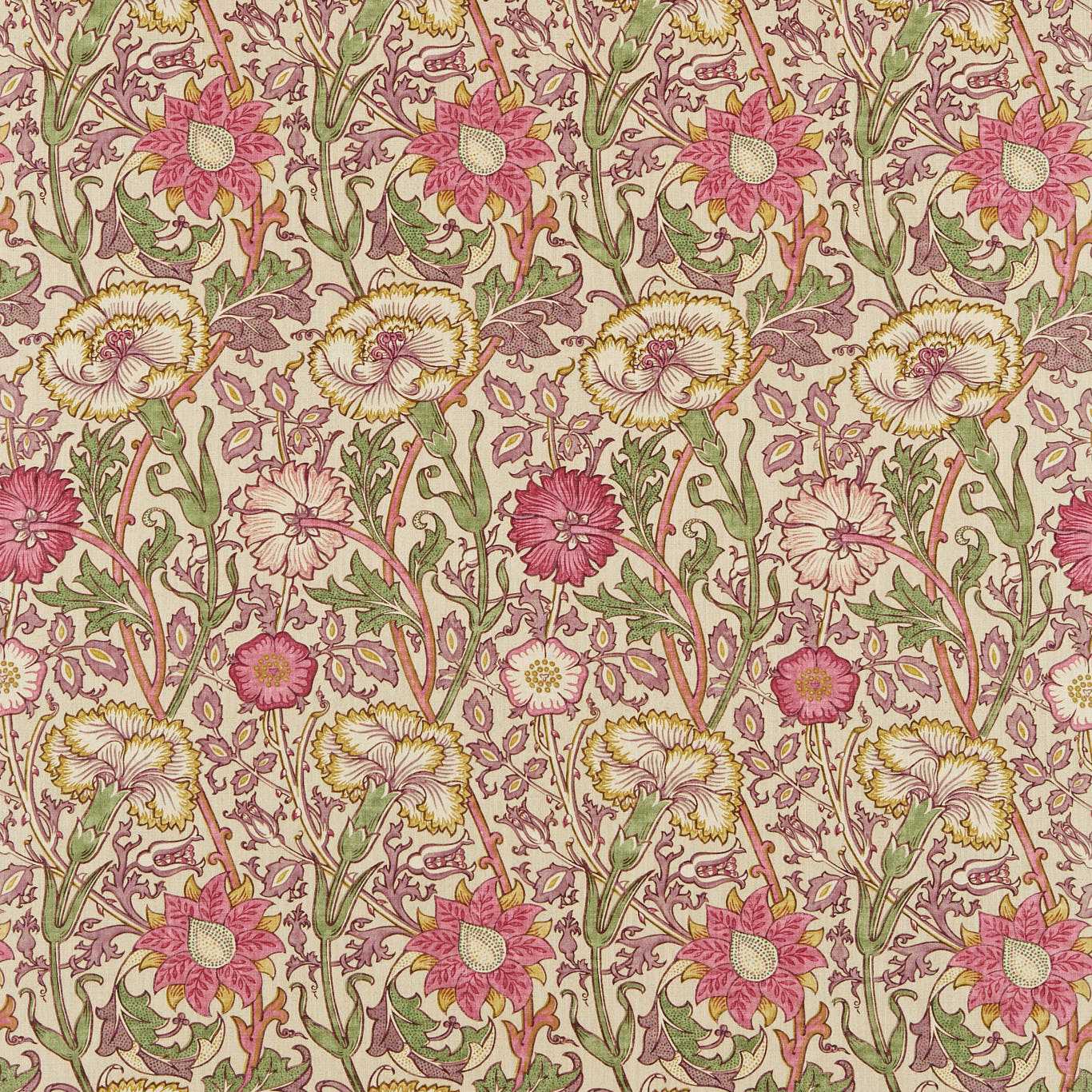Pink & Rose Manilla/Wine Fabric by MOR