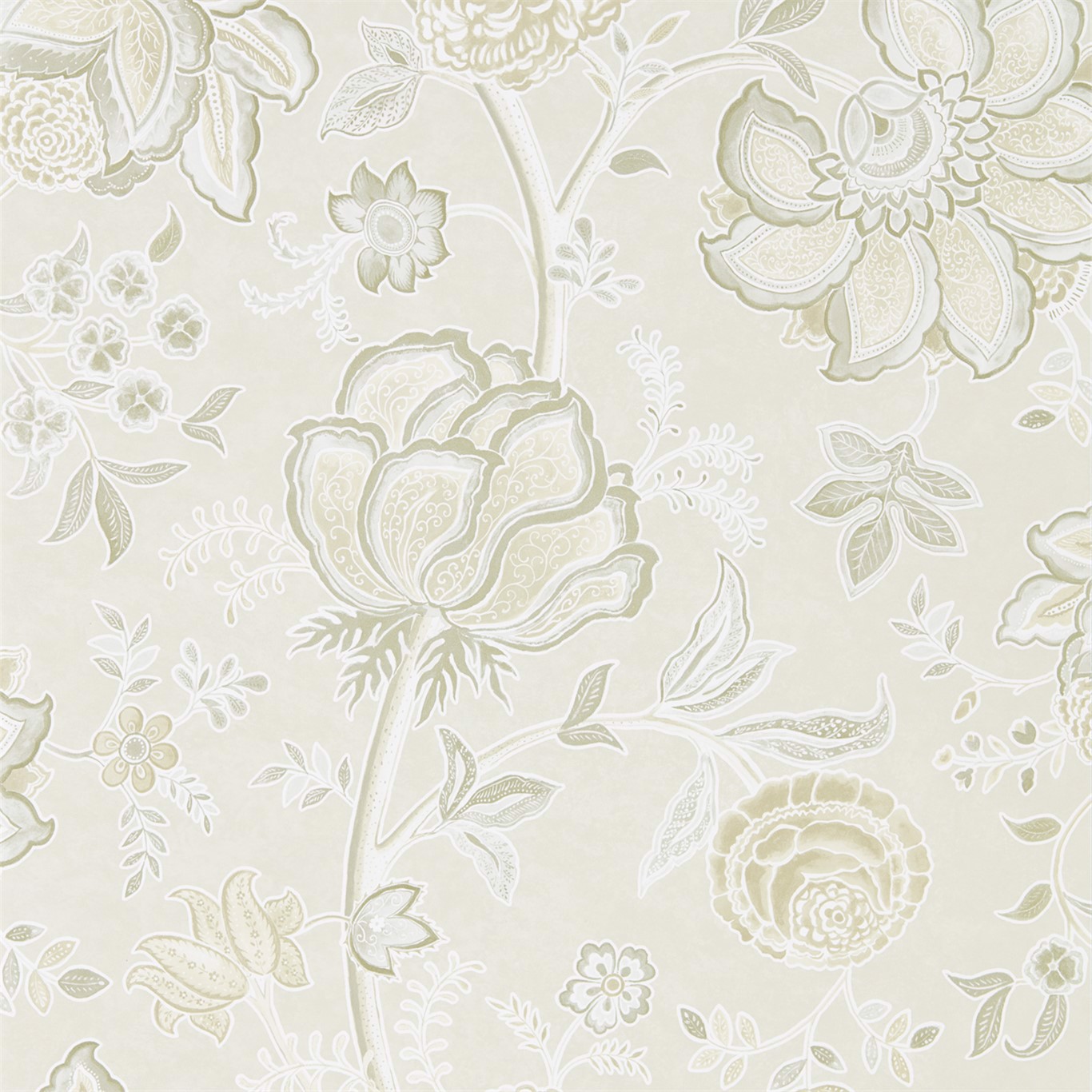 Shalimar Ivory/Stone Wallpaper by SAN