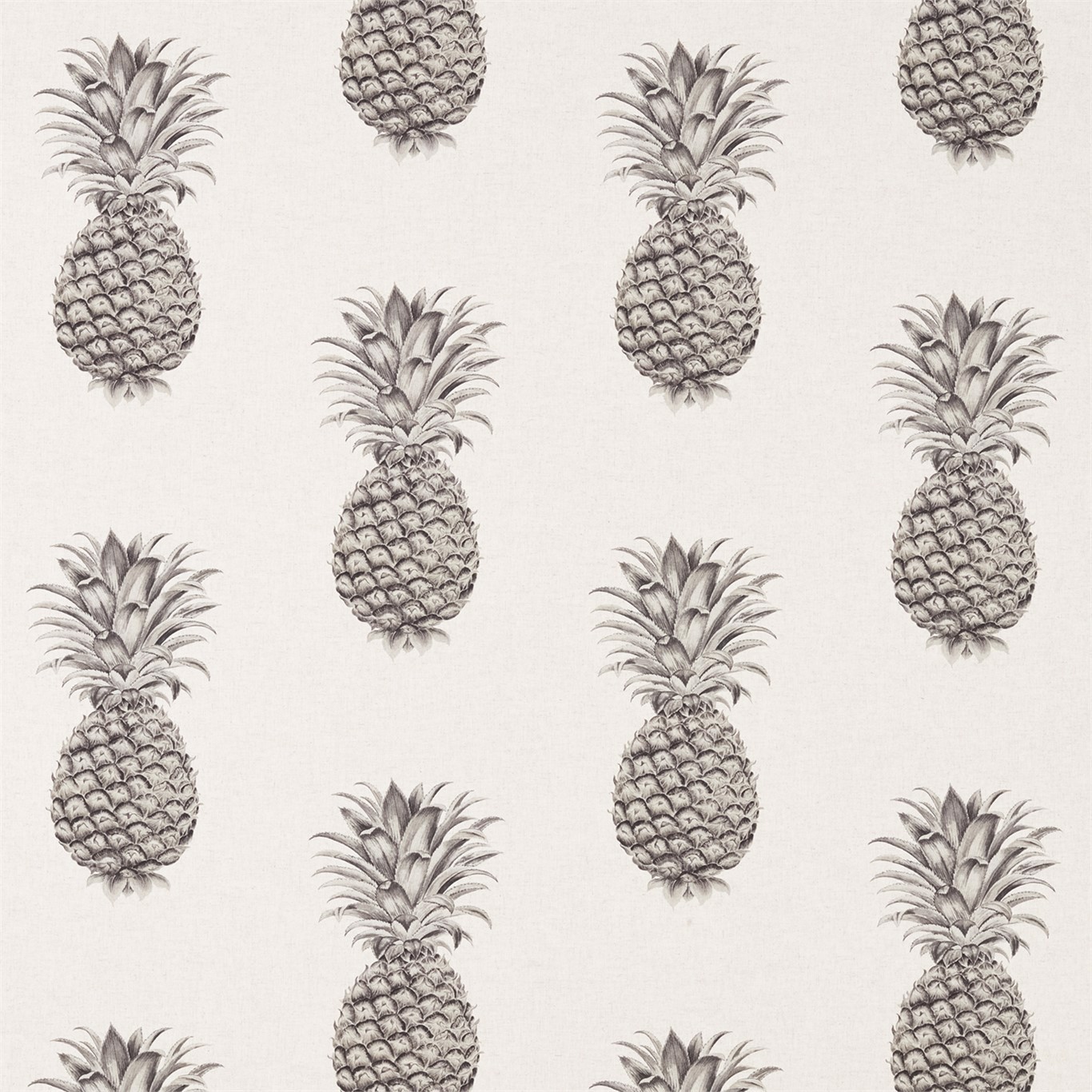 Pineapple Royale Graphite/Linen Fabric by SAN