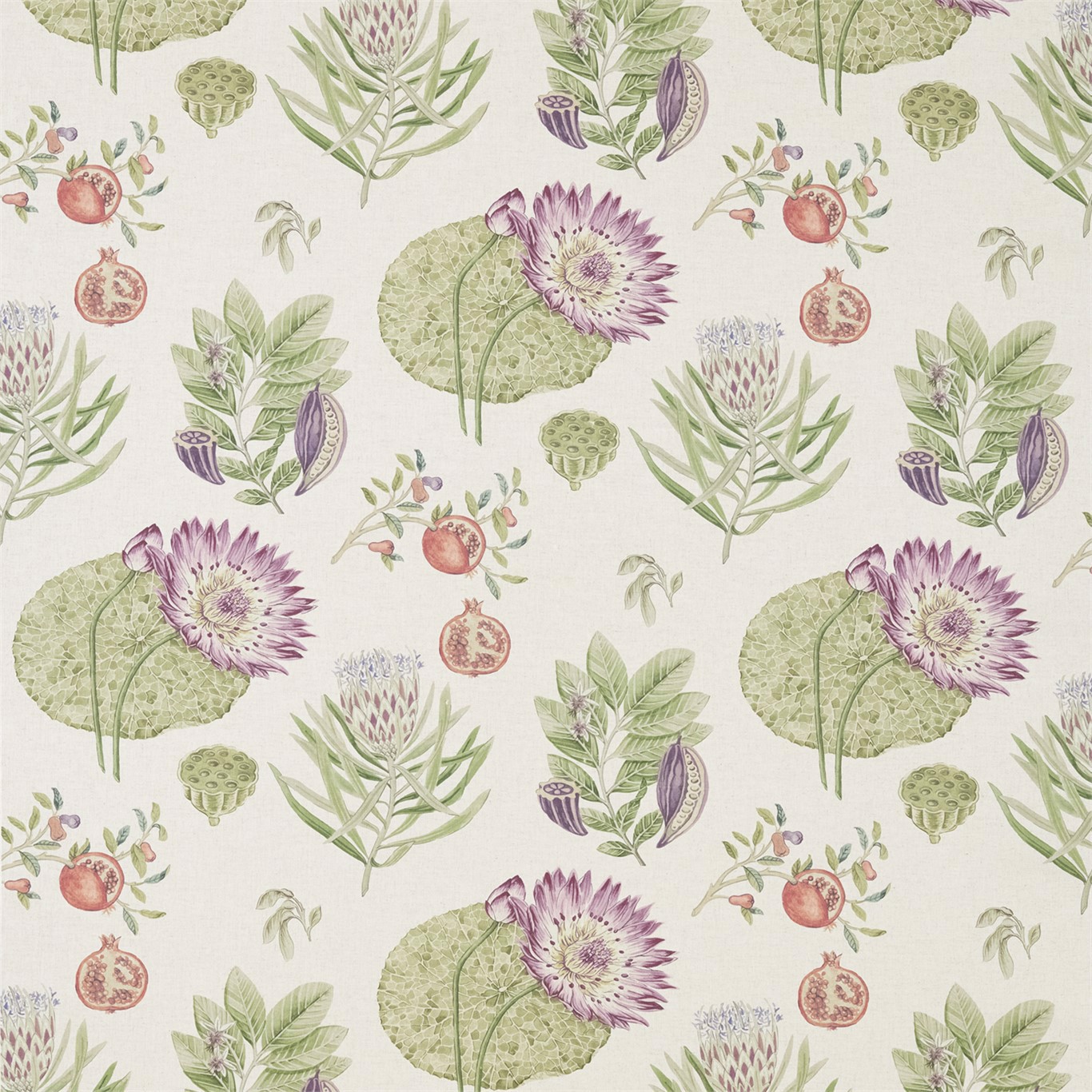 Lily Bank Fig Forest Fabric by SAN
