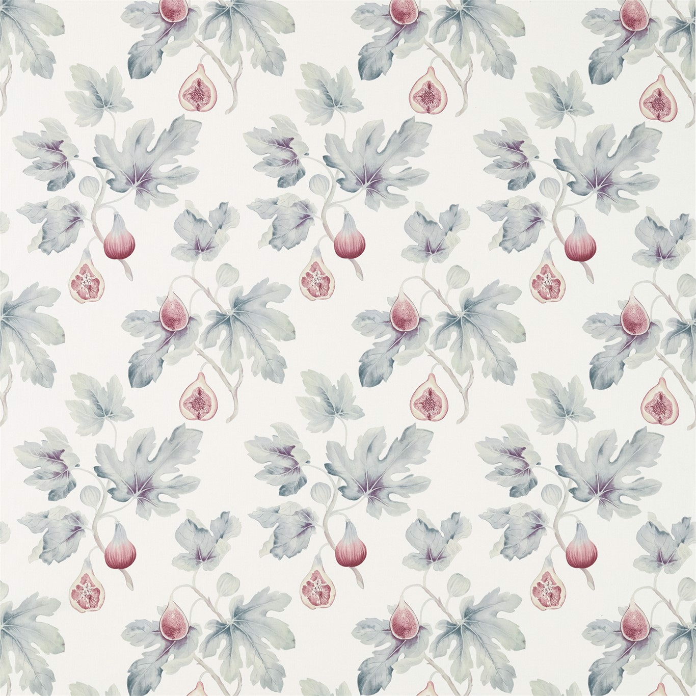 Fig Harvest Chalk/Orchid Fabric by SAN