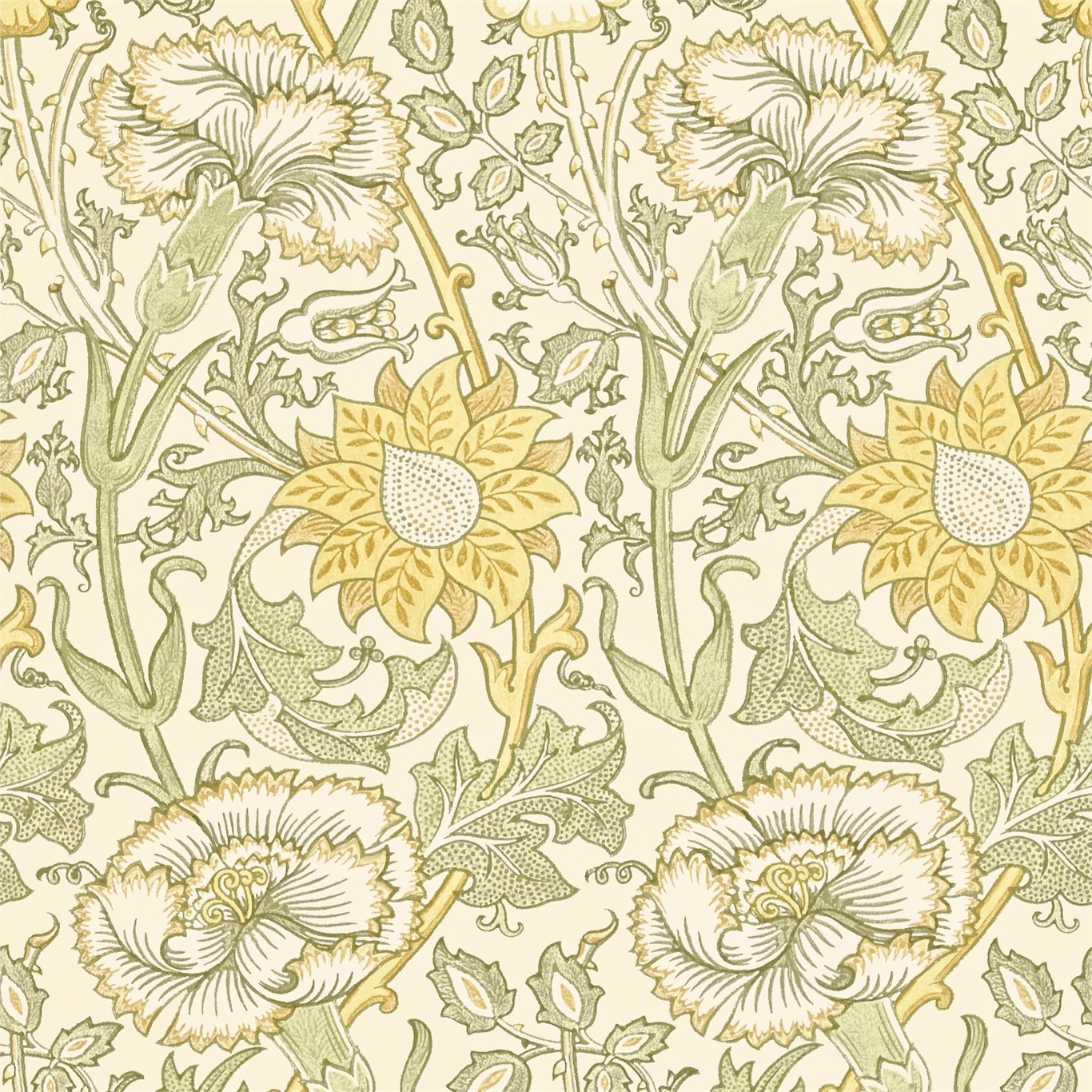 Pink & Rose Cowslip/Fennel Wallpaper by MOR
