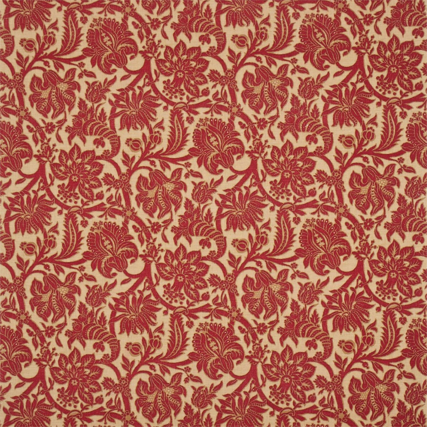 Cornucopia Terracotta/Gold Fabric by SAN