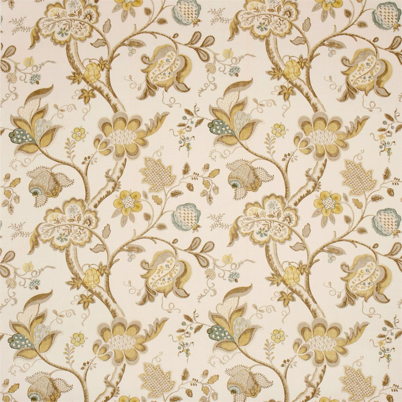 Roslyn Neutral/Gold Fabric by SAN