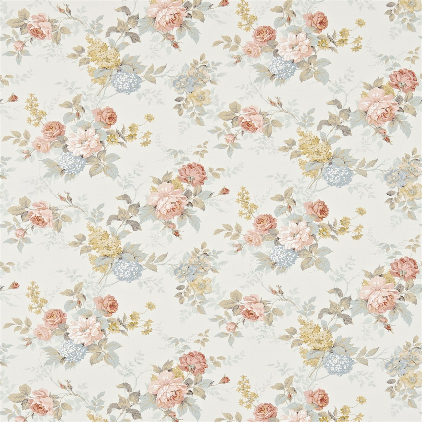 Rosamund Cream/Rose Fabric | Sanderson by Sanderson Design