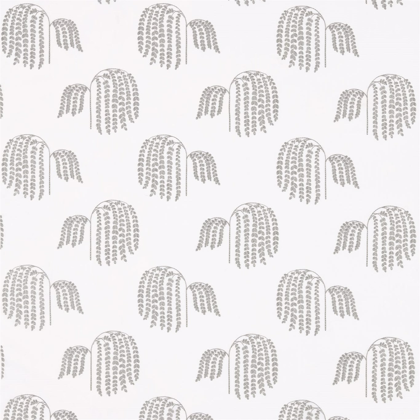 Bay Willow Silver Fabric by SAN