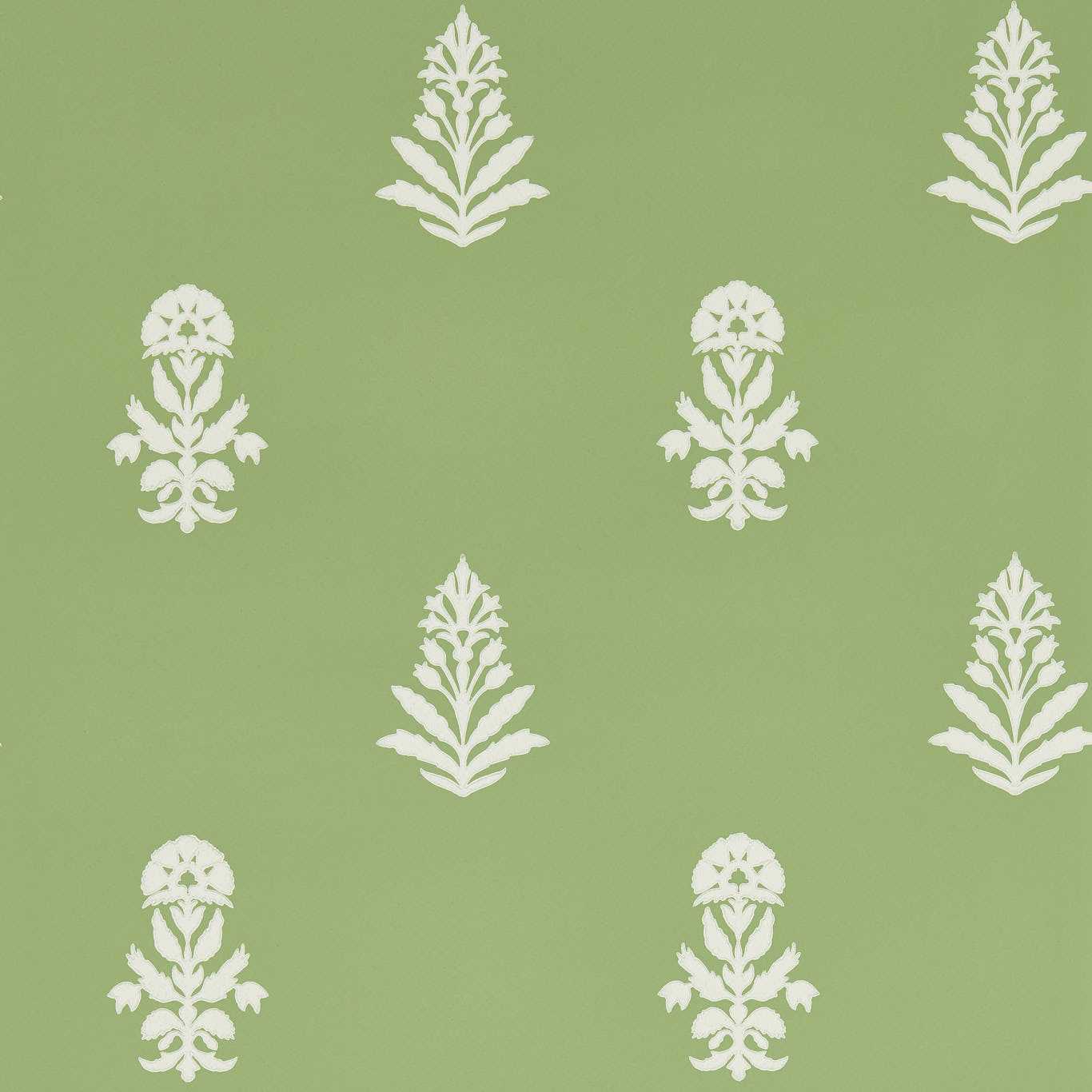 Dabu Botany Green Wallpaper by SAN