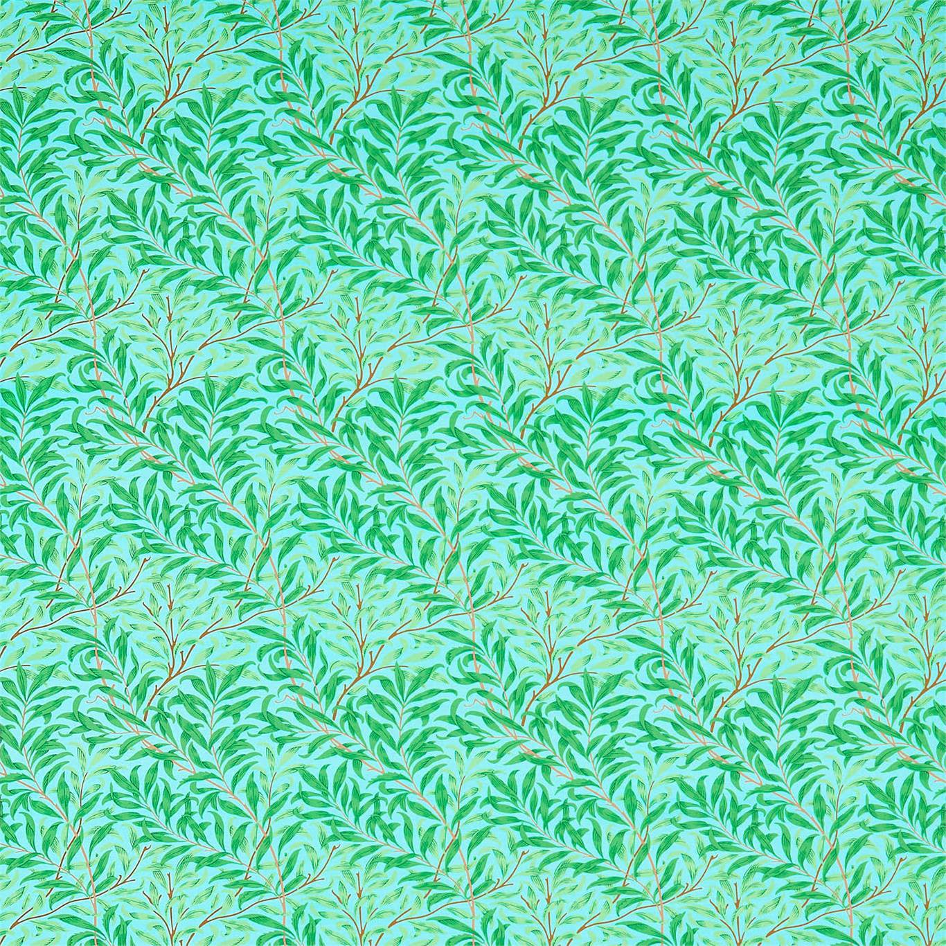 Willow Boughs Sky/Leaf Green Fabric by MOR
