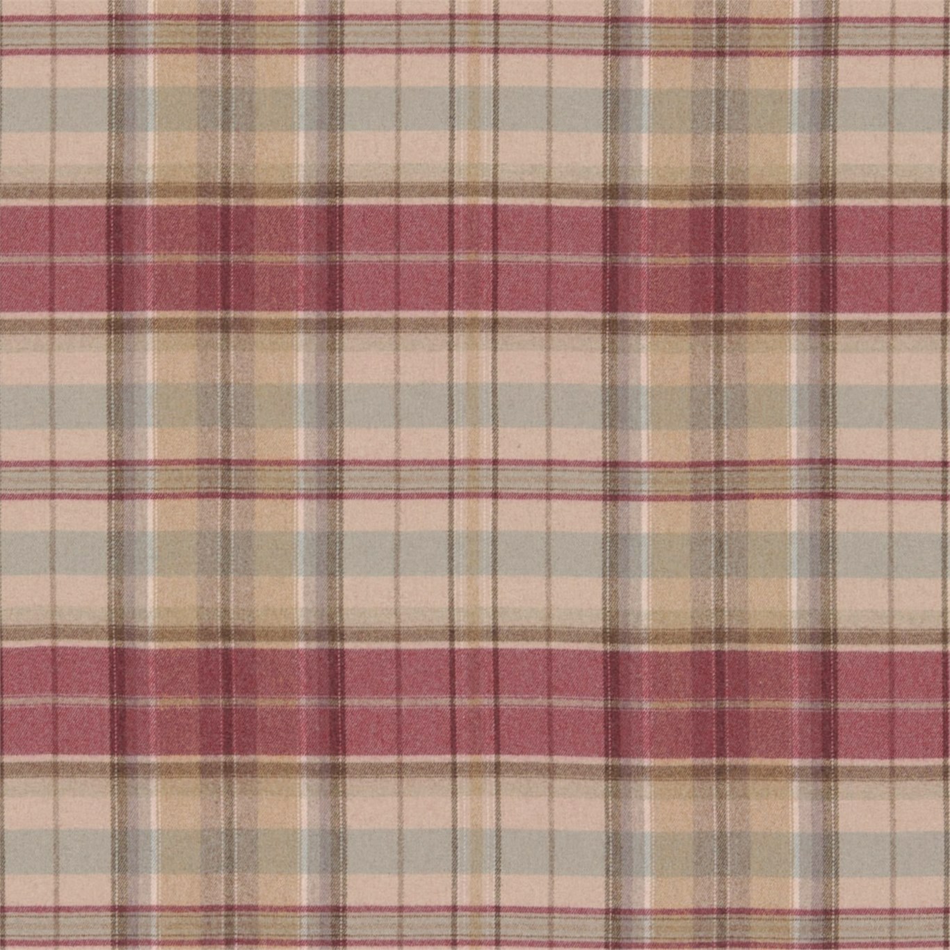 Byron Cherry/Biscuit Fabric by SAN