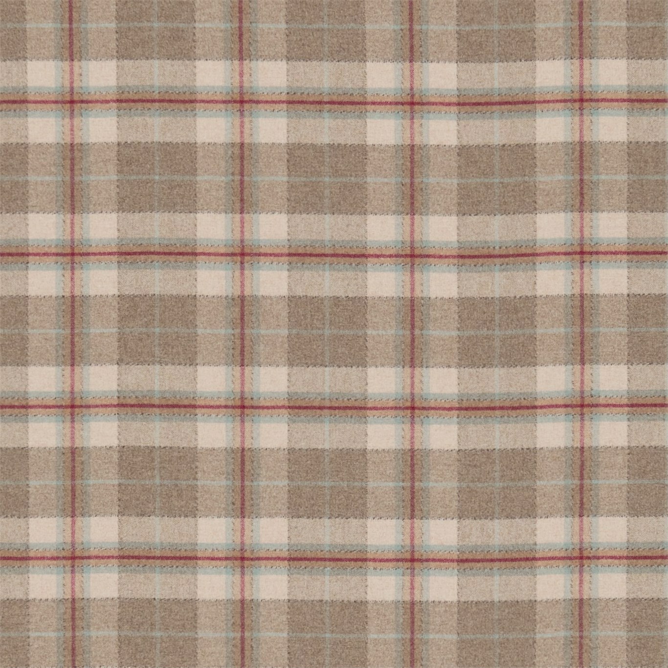 Milton Cherry/Biscuit Fabric by SAN