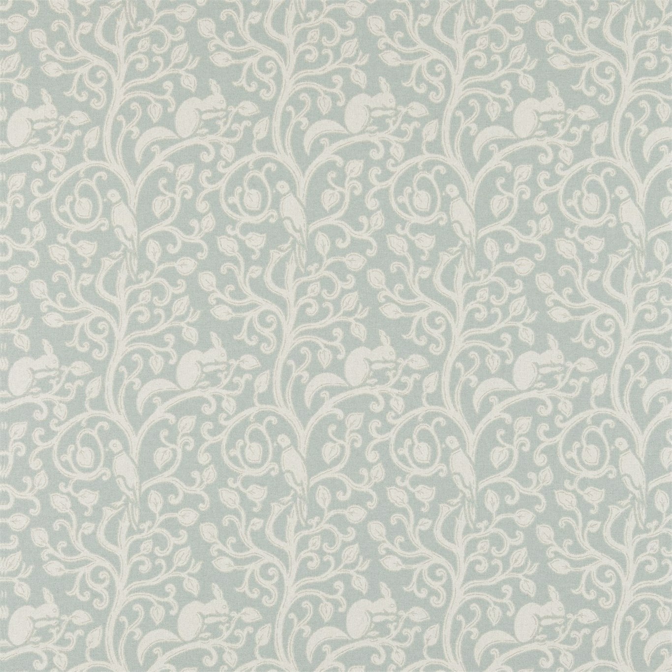 Squirrel & Dove Wool Eggshell Fabric by SAN