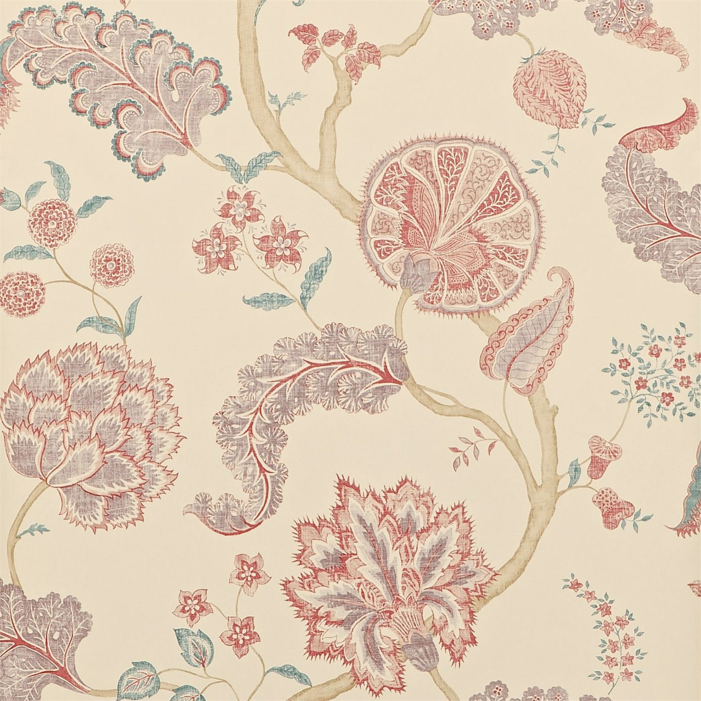 Palampore Mauve/Rose Wallpaper by SAN
