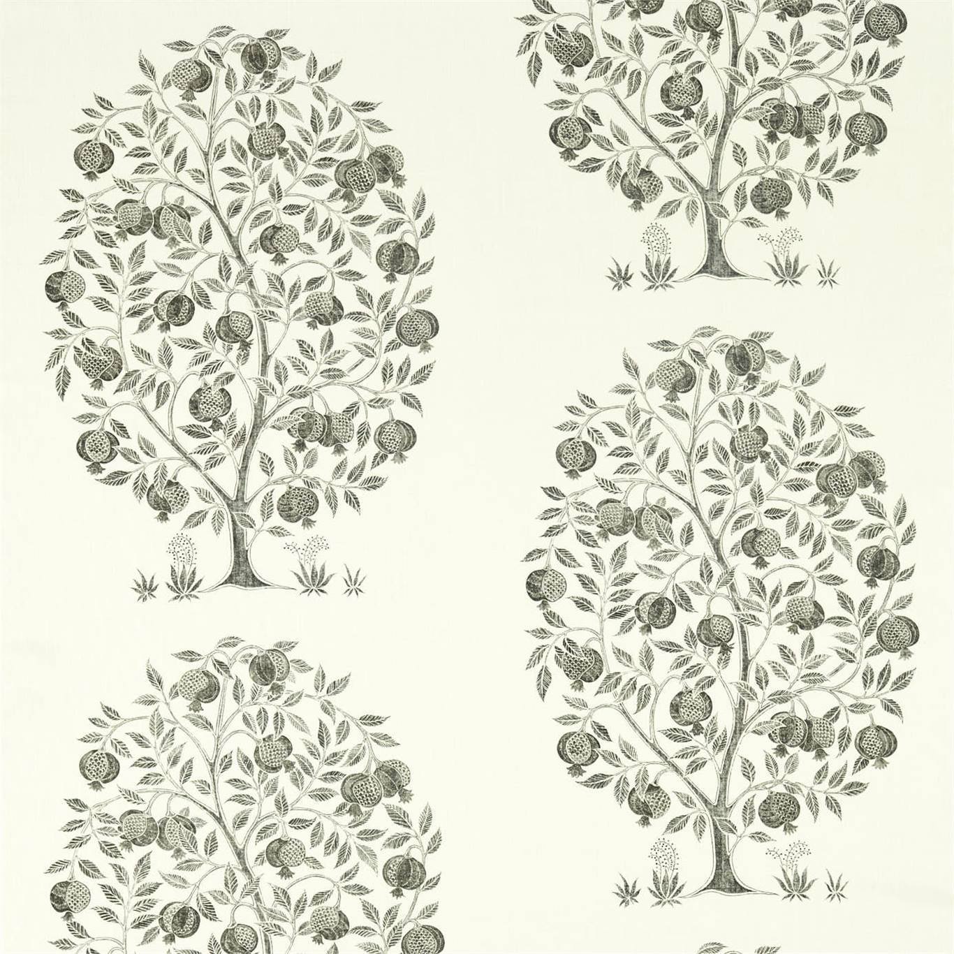 Anaar Tree Charcoal Fabric by SAN