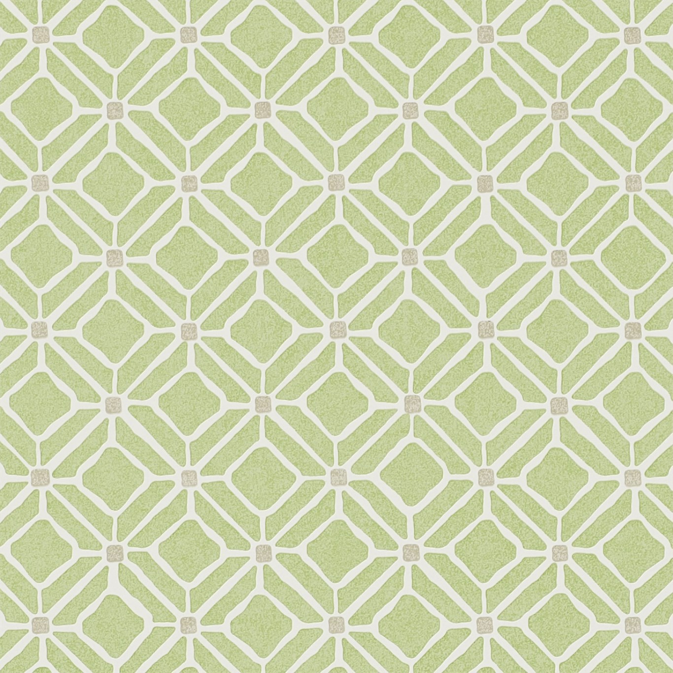 Fretwork Apple/Taupe Wallpaper by SAN