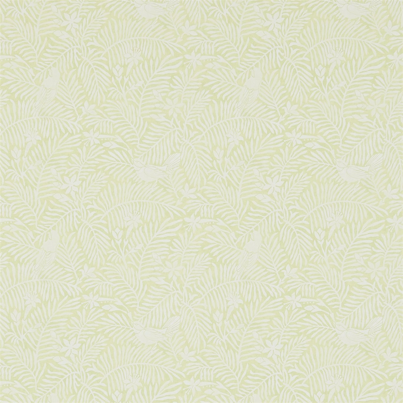 Calico Birds Olive Wallpaper by SAN