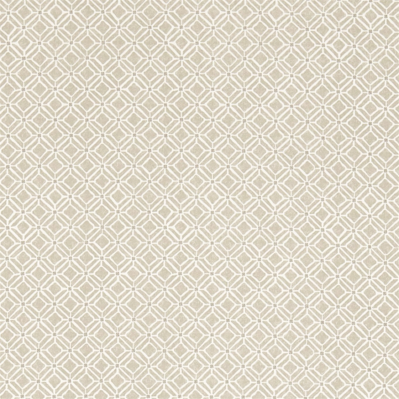 Fretwork Linen/Taupe Fabric by SAN