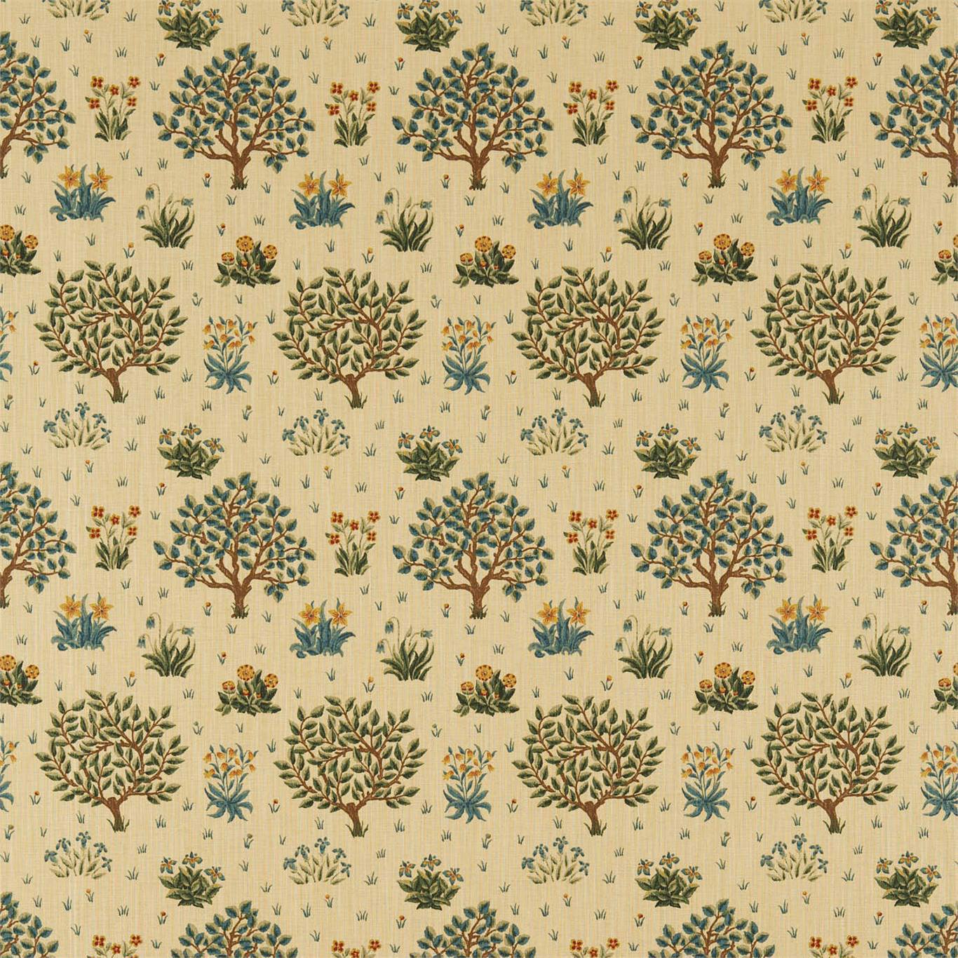 Orchard Olive/Gold Fabric by MOR