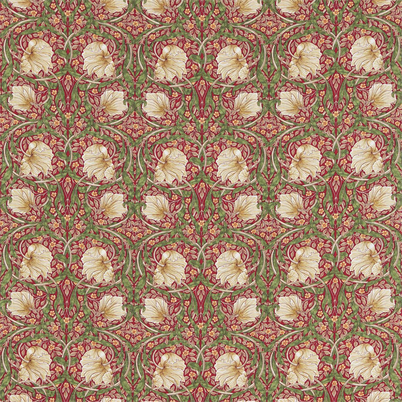 Pimpernel Rosehip Indigo Fabric by MOR