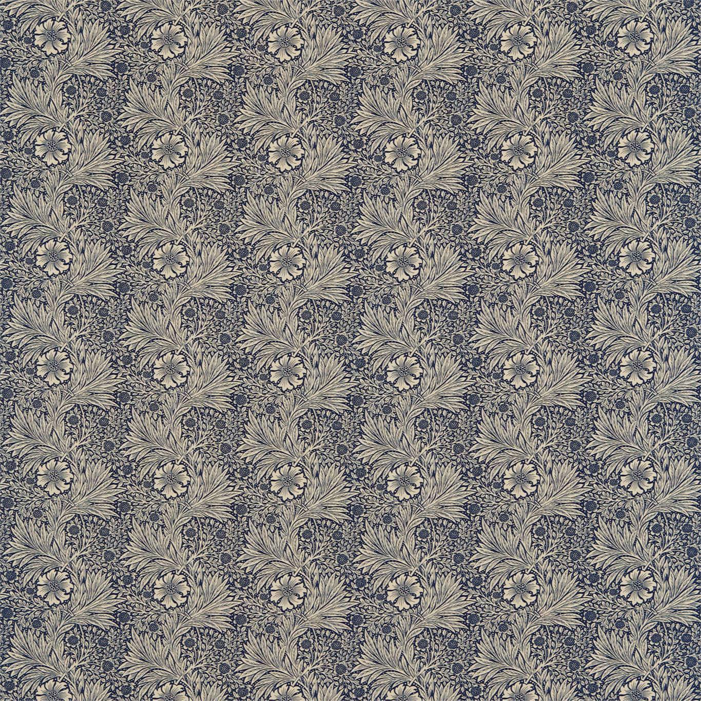 Marigold Indigo/Linen Fabric by MOR