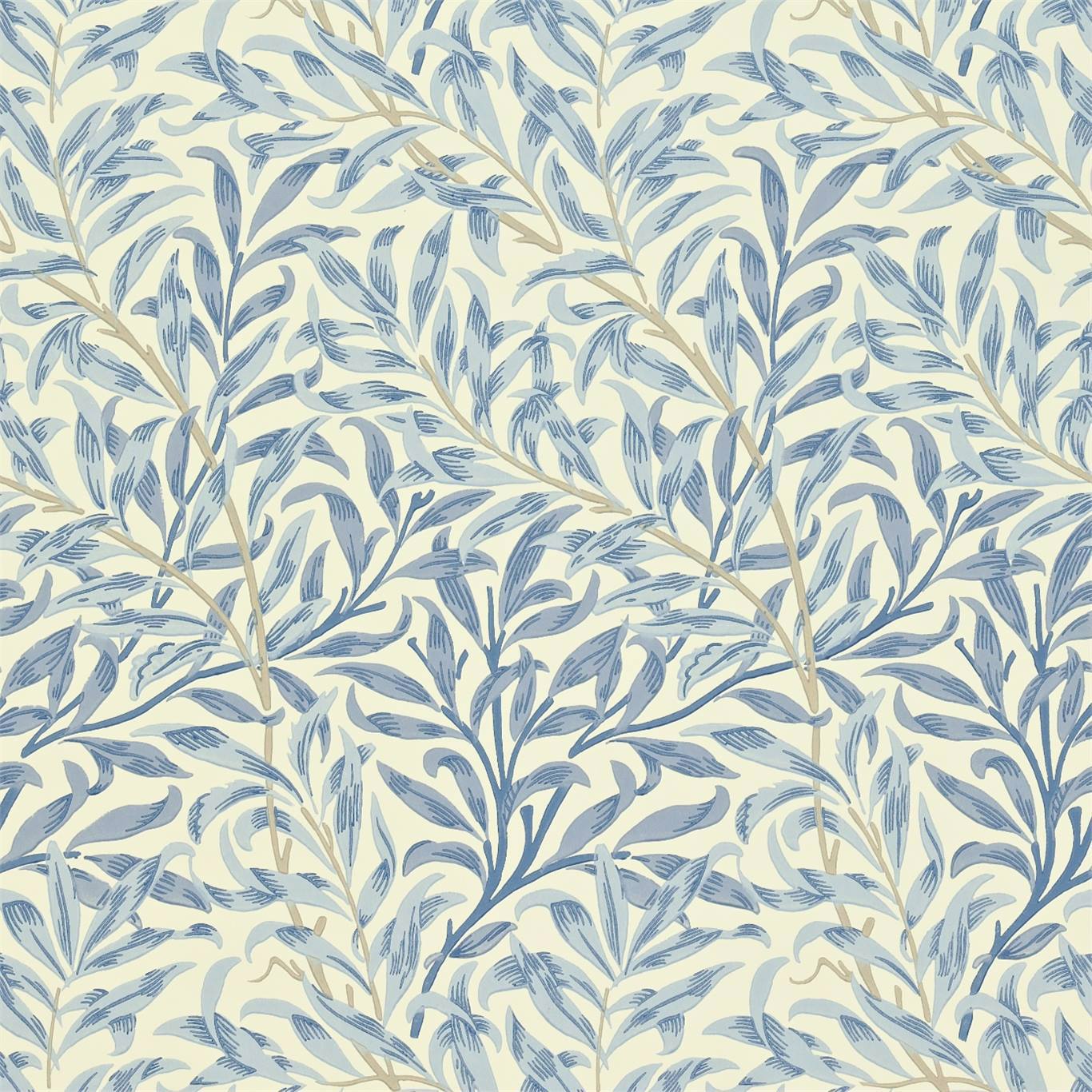 Willow Boughs Blue Wallpaper by MOR