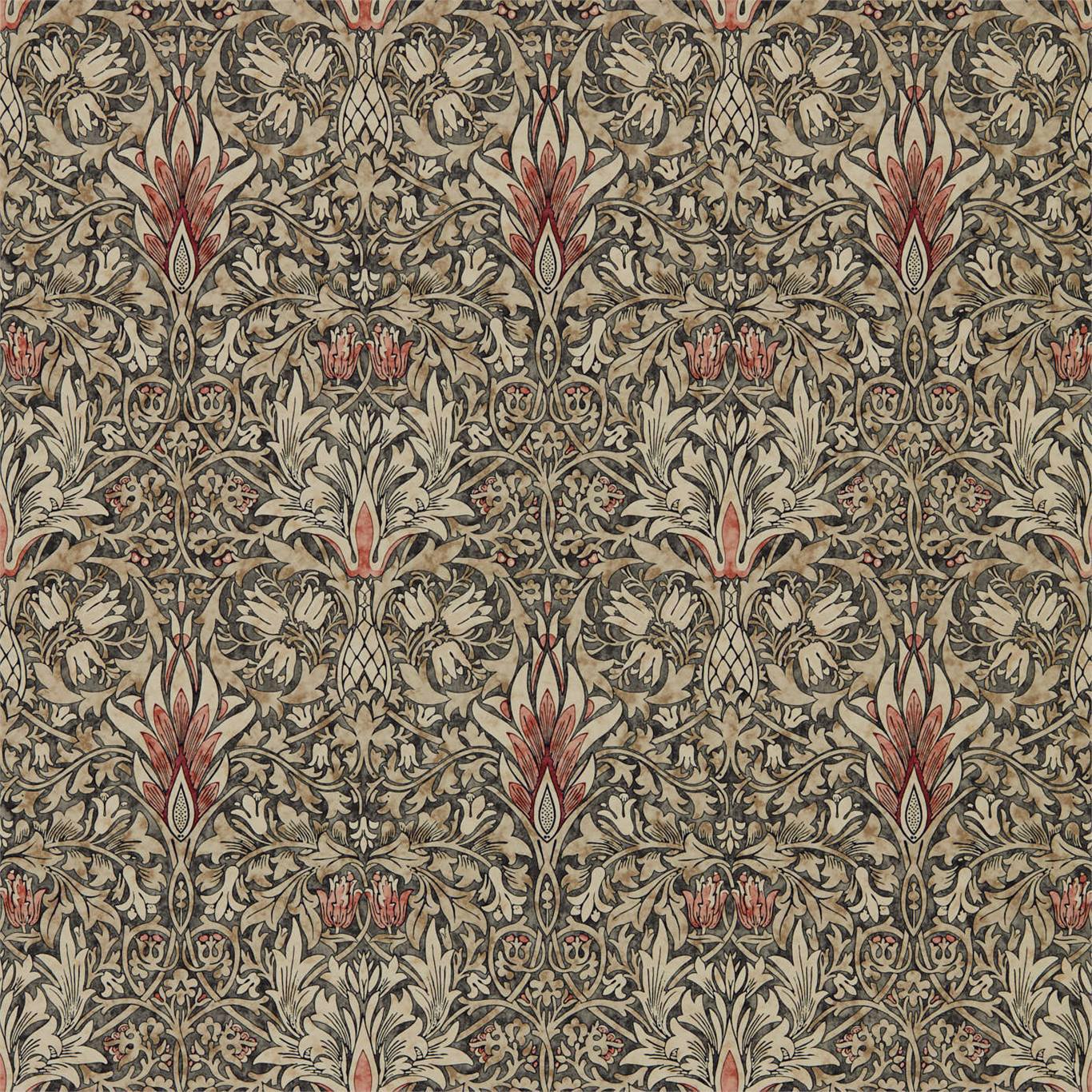 Snakeshead Charcoal/Spice Wallpaper by MOR