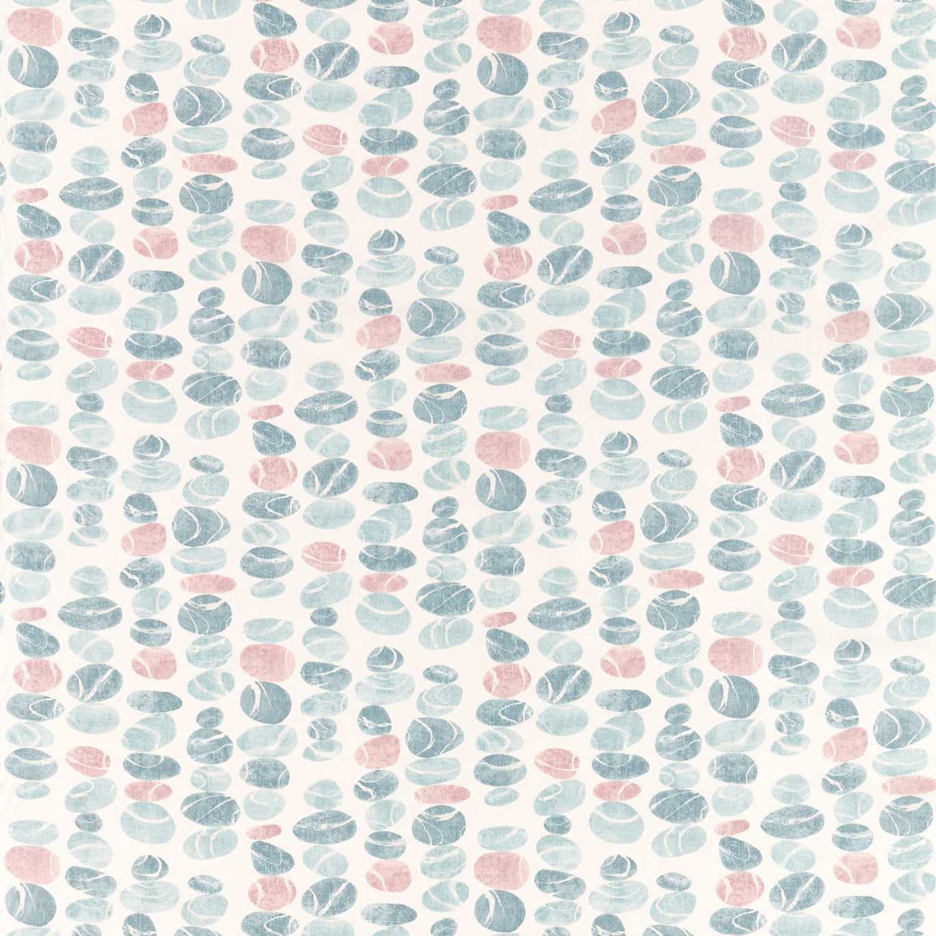 Stacking Pebbles Sky/Blush Fabric by SAN