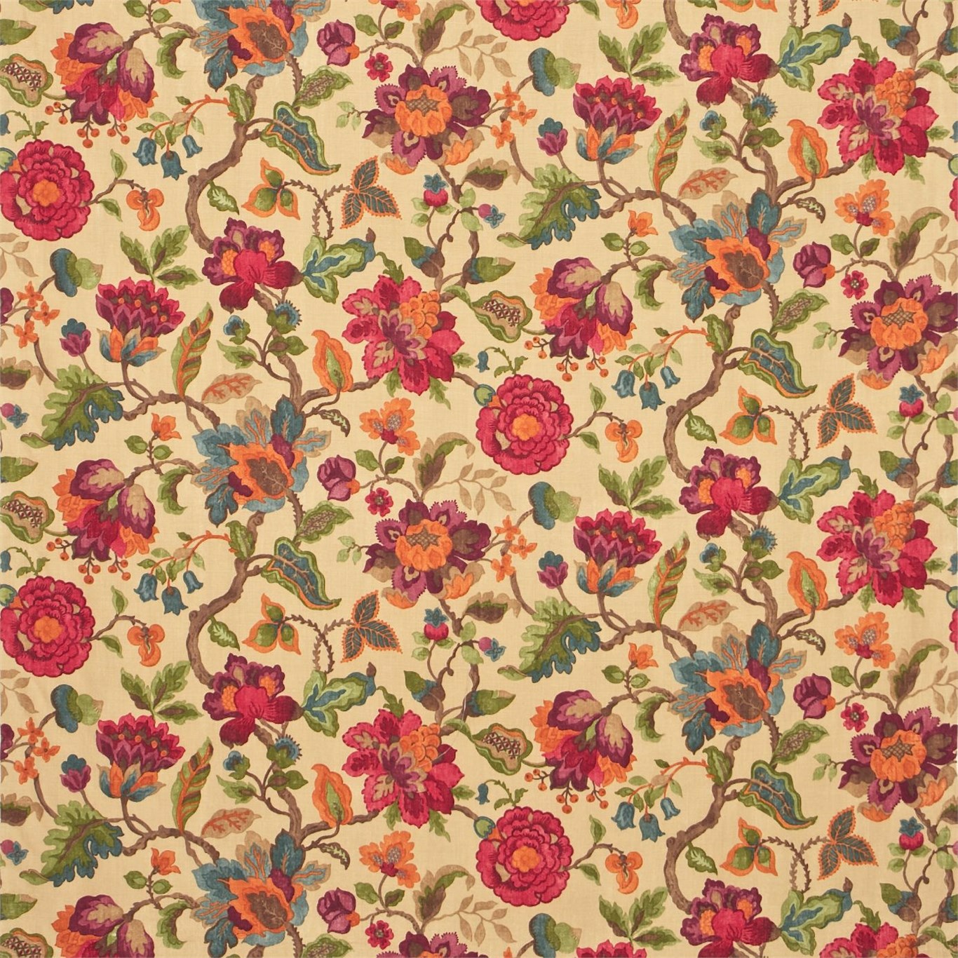 Amanpuri Mulberry/Amber Fabric by SAN