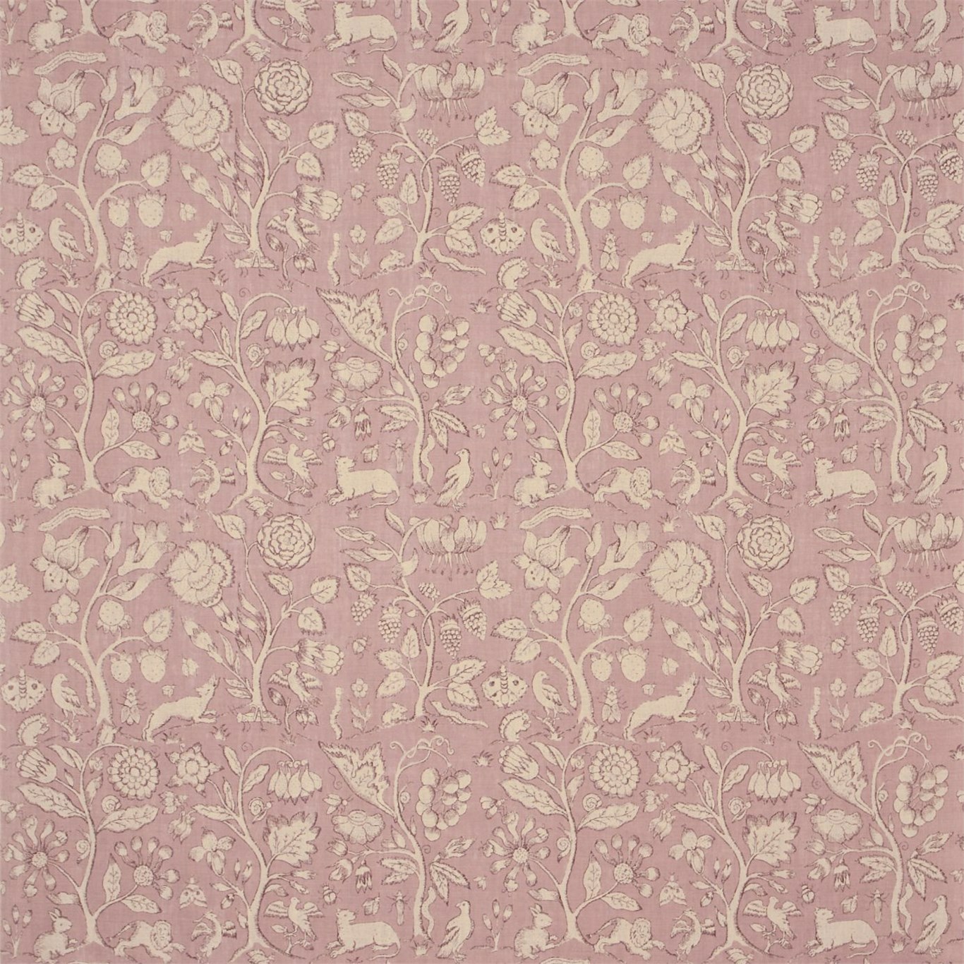 Beaufort Mauve/Linen Fabric by SAN