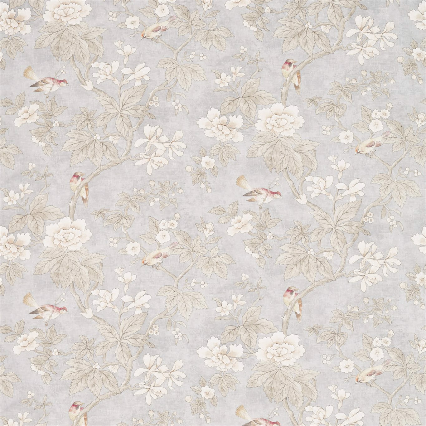 Chiswick Grove Silver Fabric by SAN