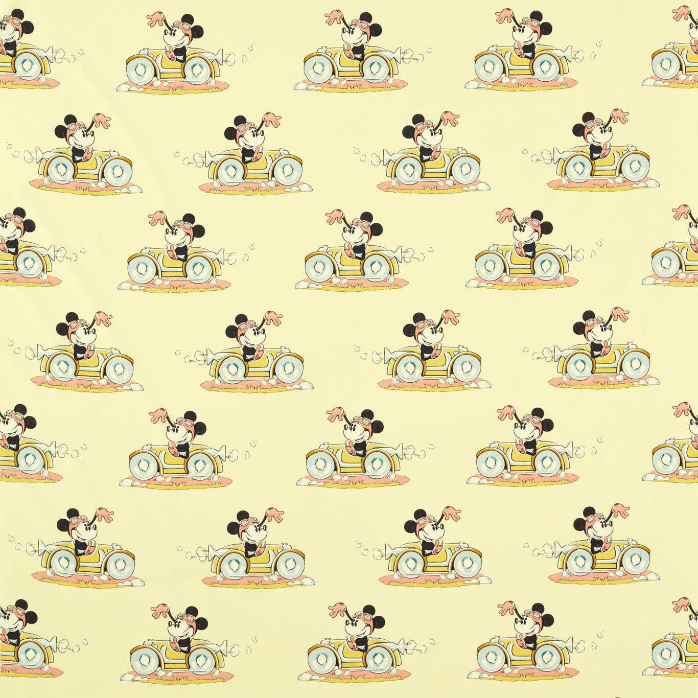 Minnie On The Move Sherbet Fabric by SAN
