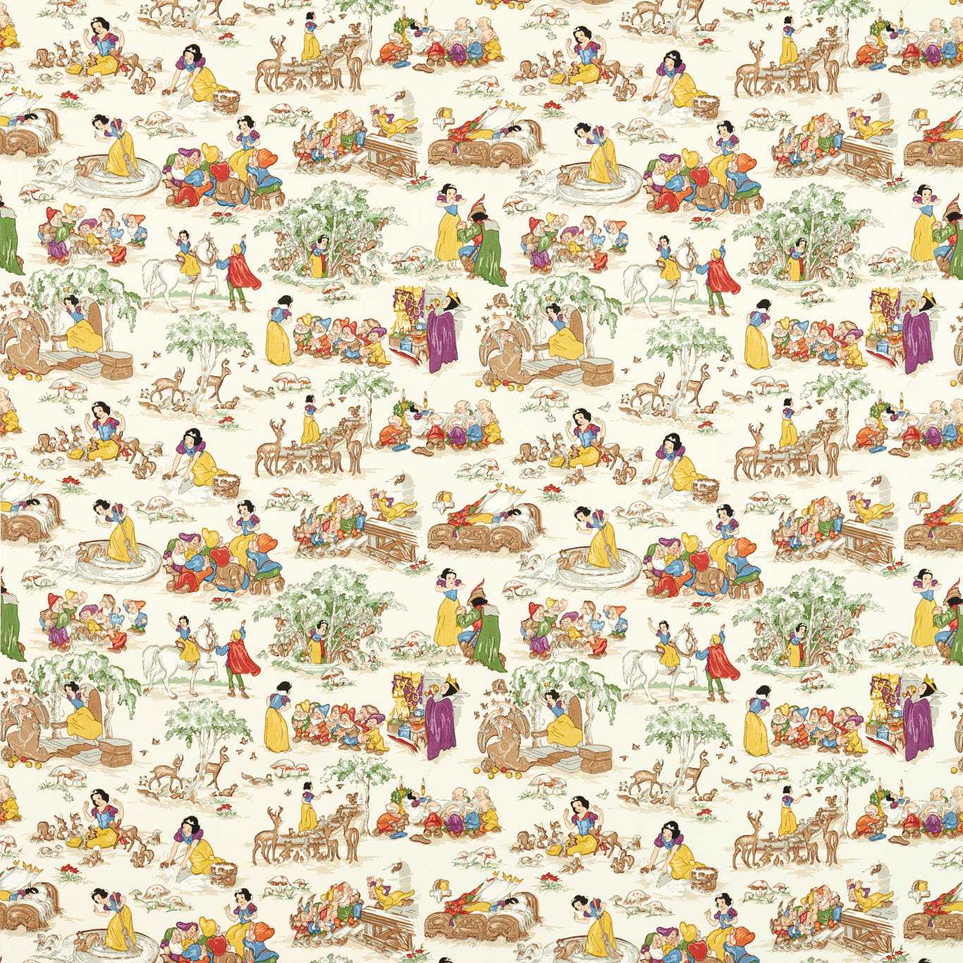 Snow White Whipped Cream Fabric by SAN