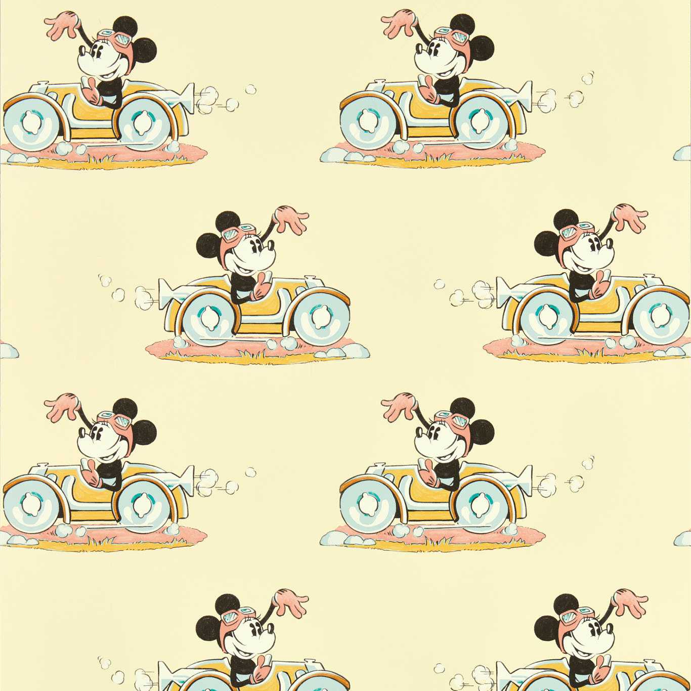 Minnie On The Move Sherbet Wallpaper by SAN