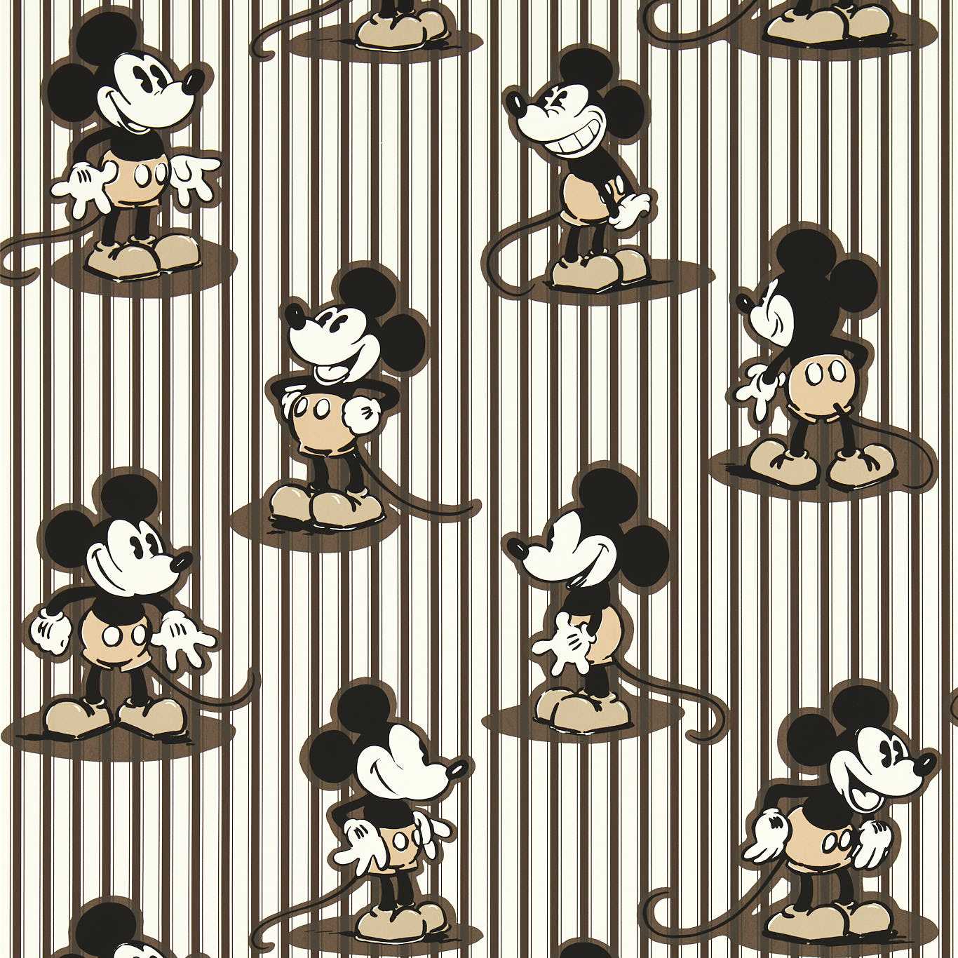 Mickey Stripe Humbug Wallpaper by SAN