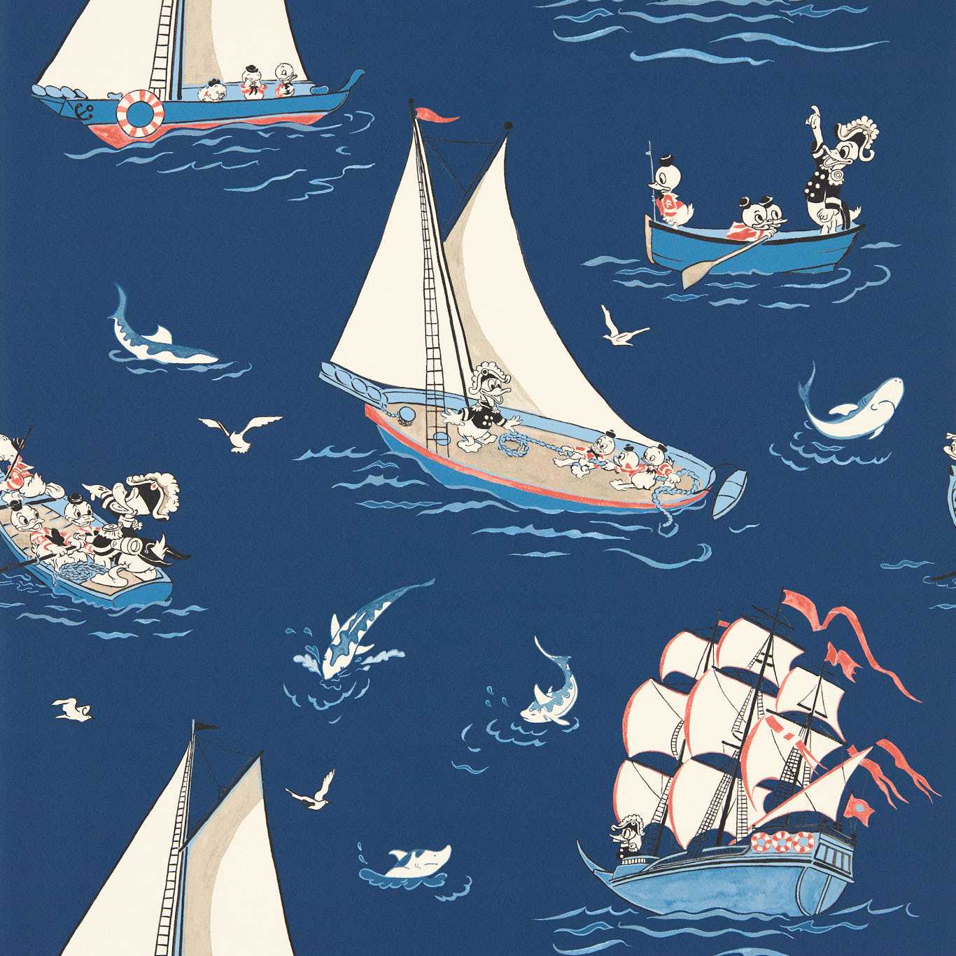 Donald Nautical Night Fishing Wallpaper by SAN