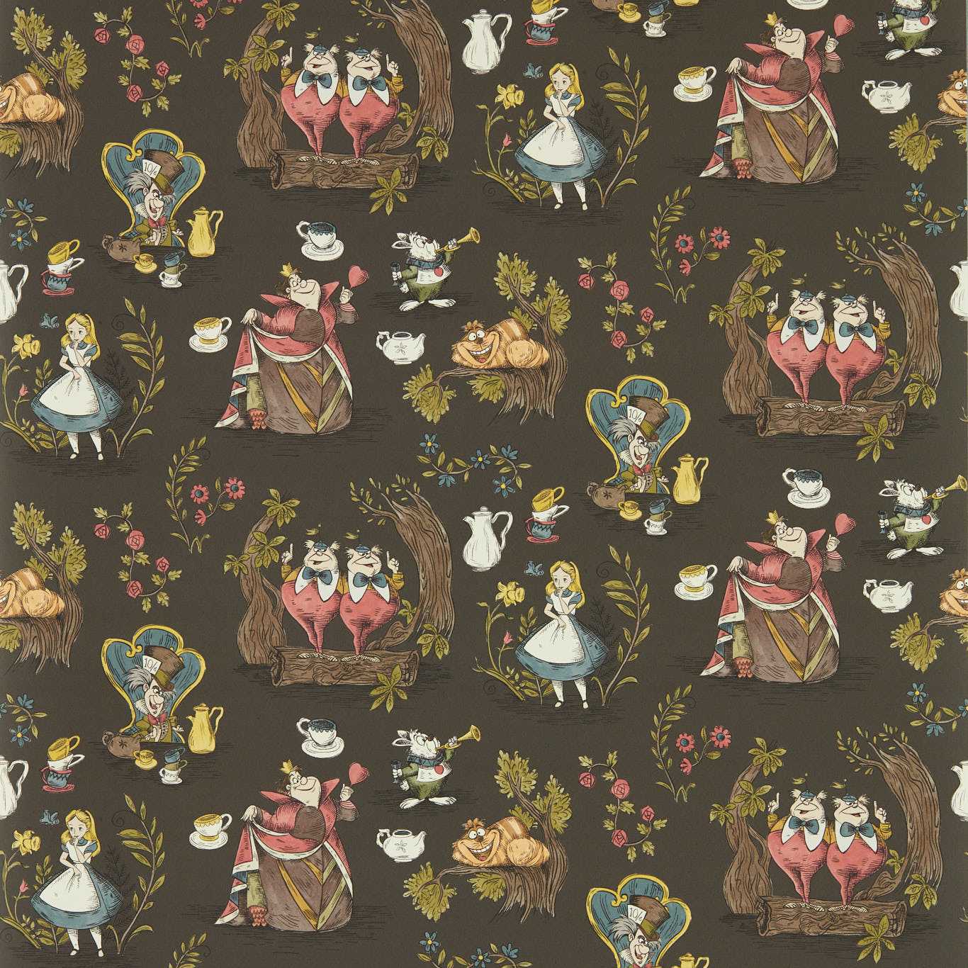 Alice In Wonderland Chocolate Wallpaper by SAN