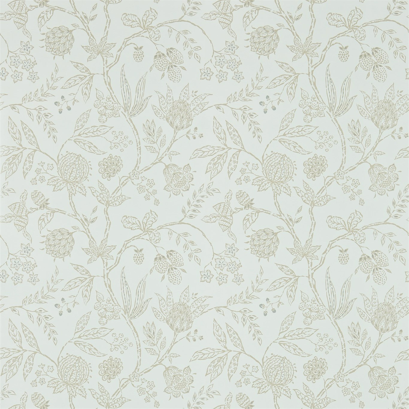 Solaine Sage/Gilver Wallpaper | Sanderson by Sanderson Design