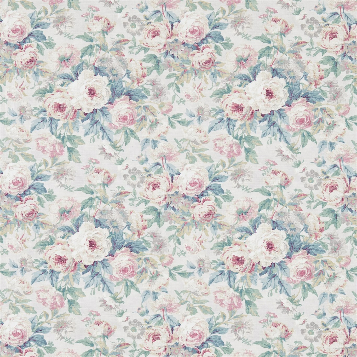 Amelia Rose Pink/Mauve Fabric by SAN