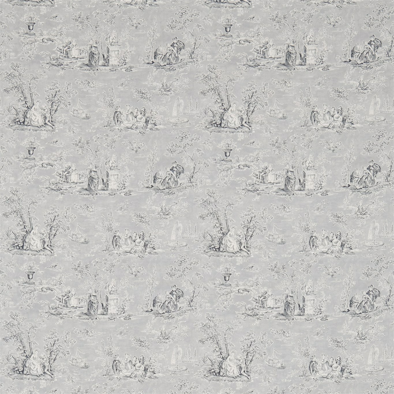 Josette Charcoal/Dove Fabric by SAN