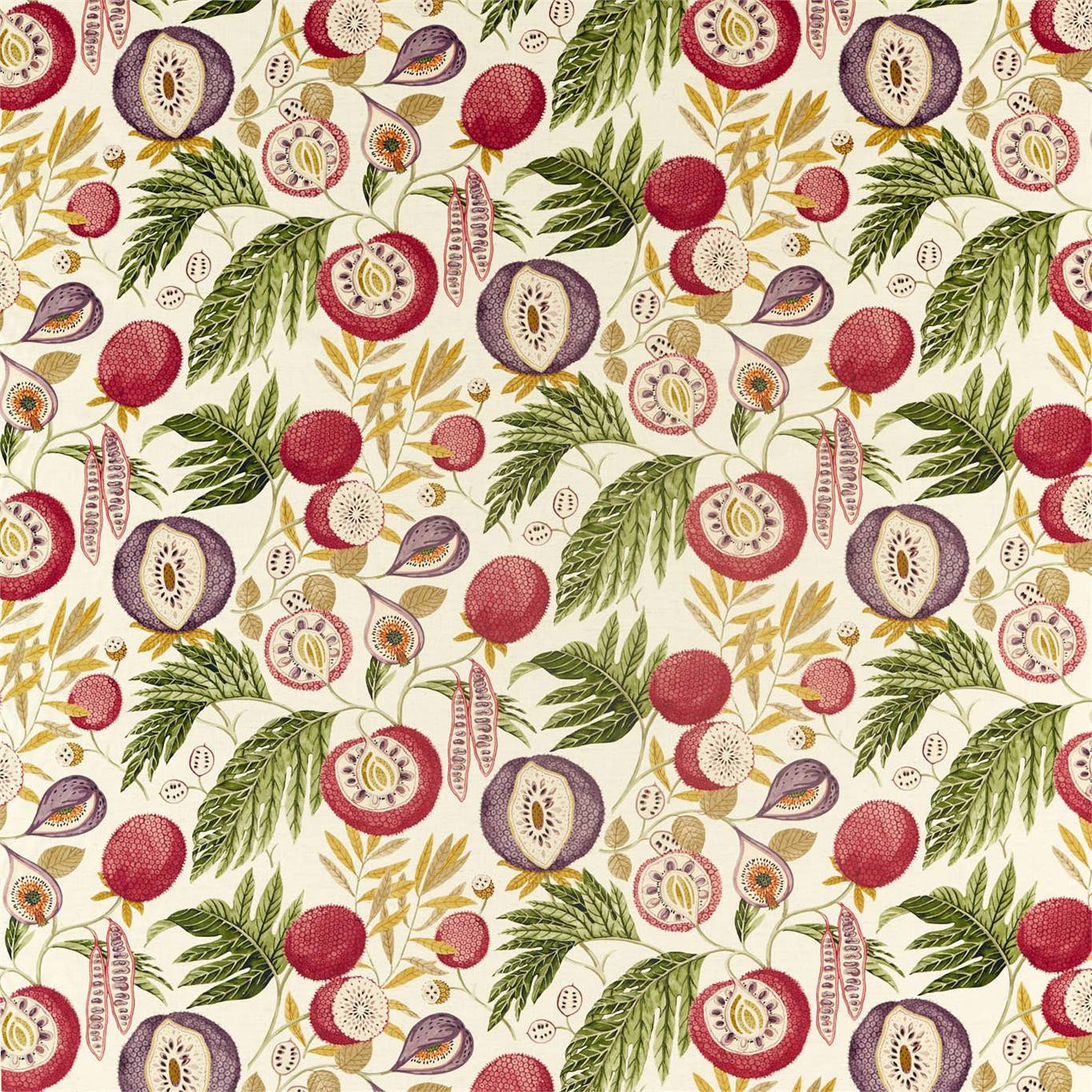 Jackfruit Jackfruit Fig/Olive Fabric by SAN