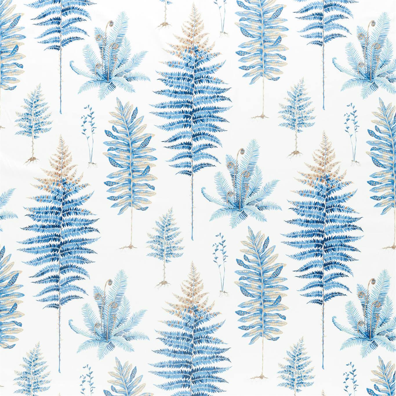 Fernery China Blue Fabric by SAN