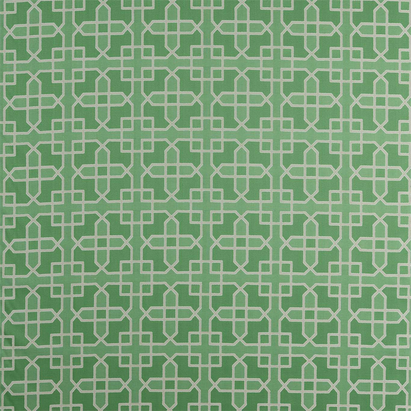 Hampton Weave Botanical Green Fabric by SAN