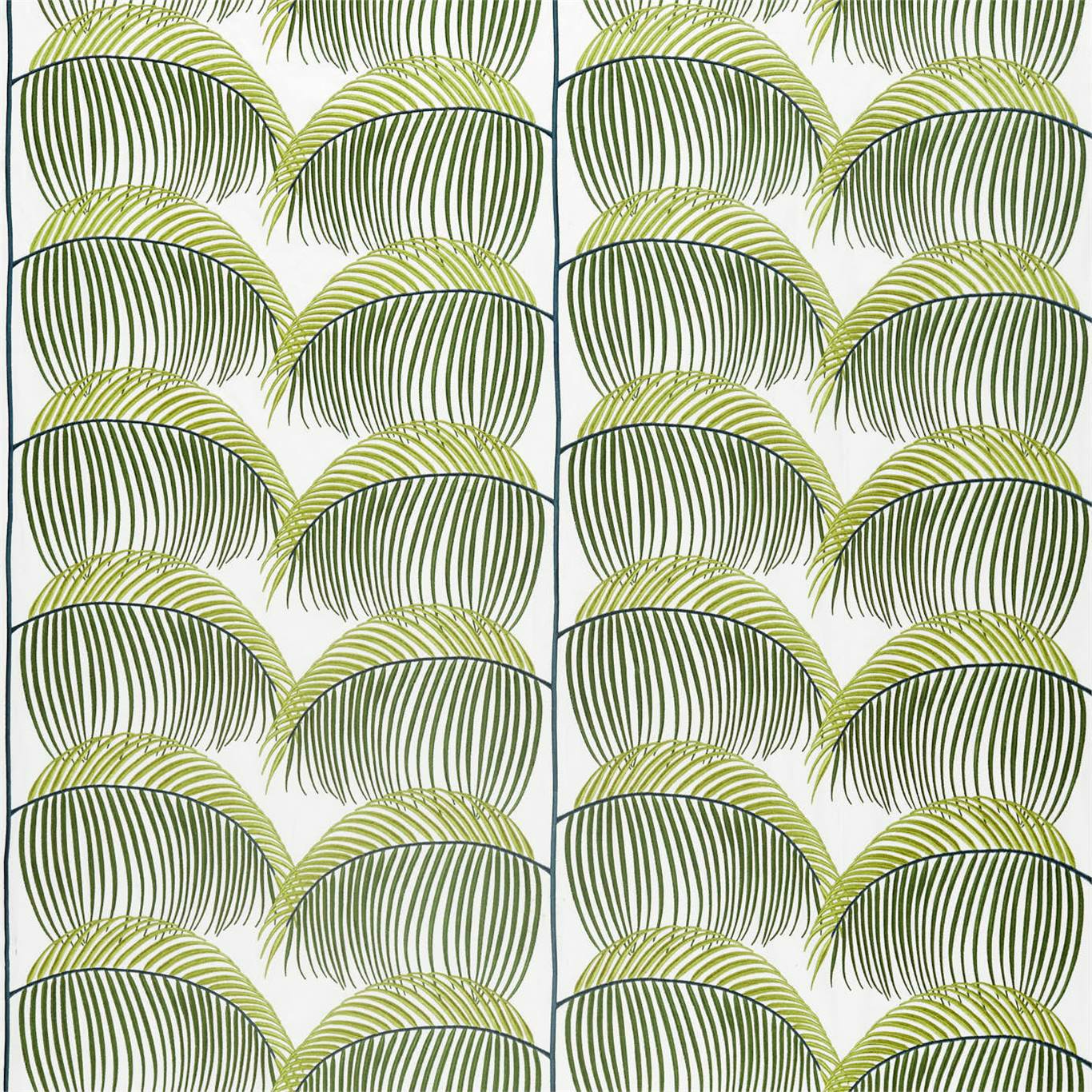 Manila Embroidery Lime Fabric by SAN