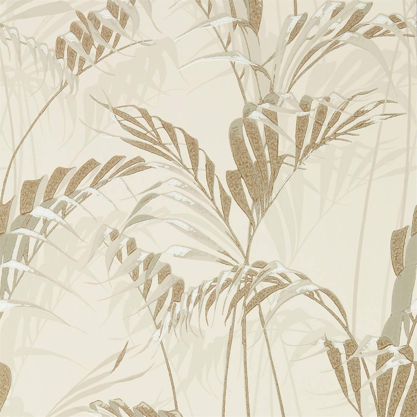 Palm House Linen/Gilver Wallpaper by SAN
