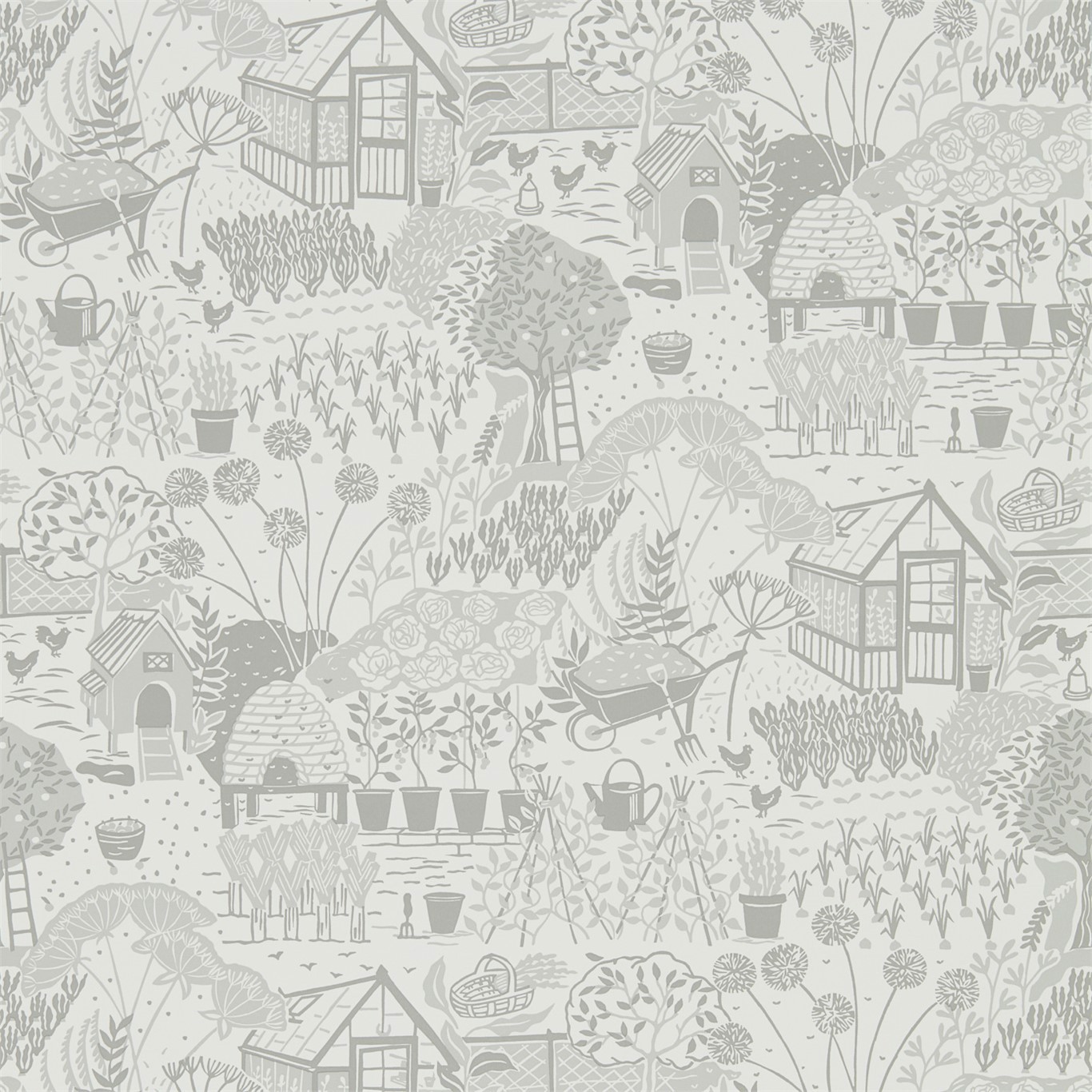 The Allotment Dove Wallpaper by SAN