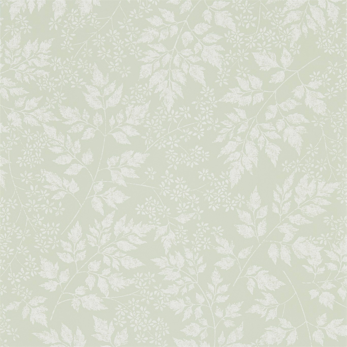 Spring Leaves Celadon Wallpaper by SAN