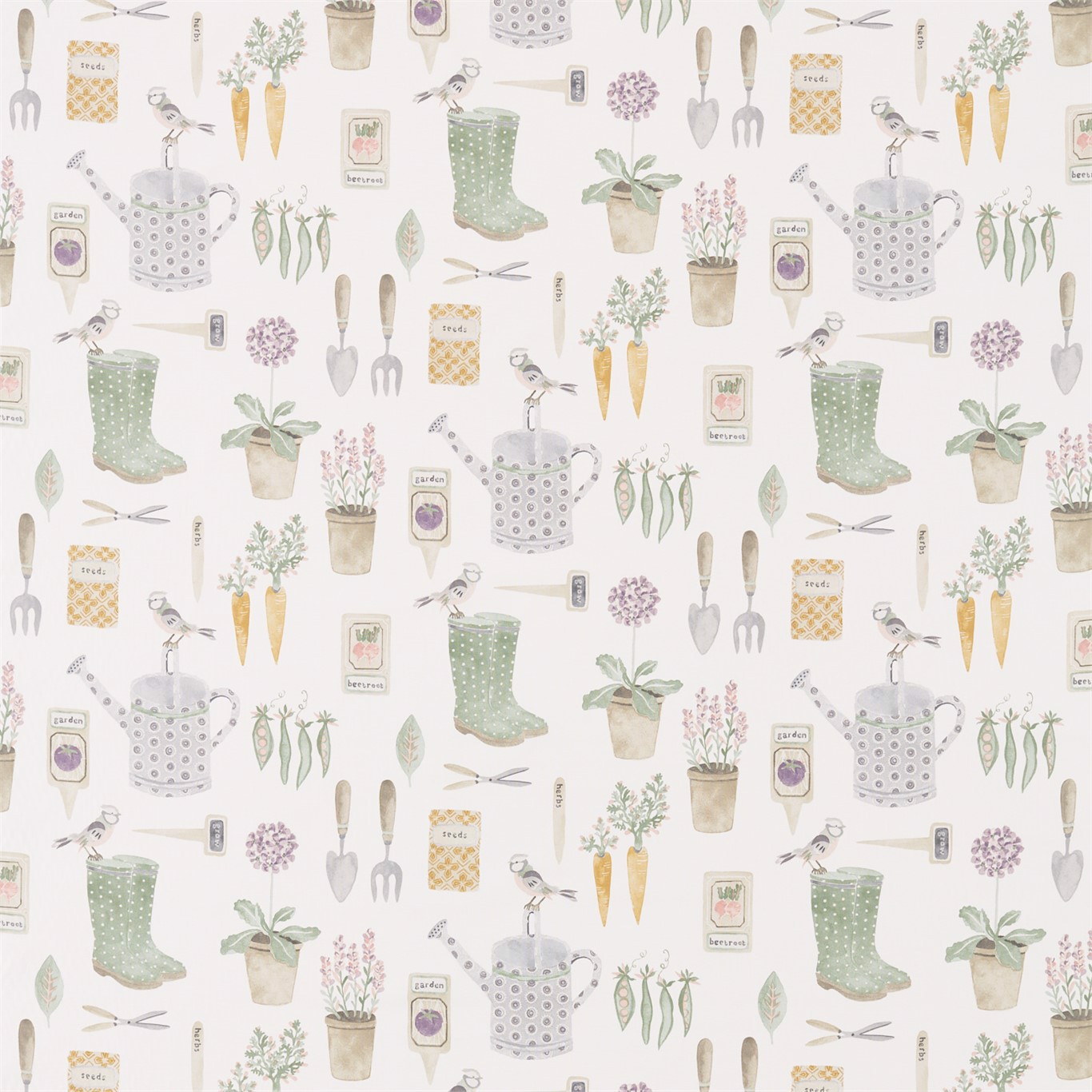 The Gardener Fig Fabric by SAN