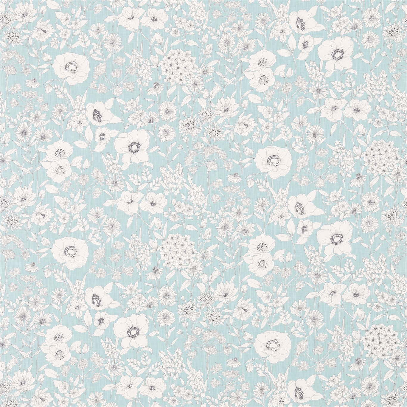 Maelee Teal Fabric by SAN