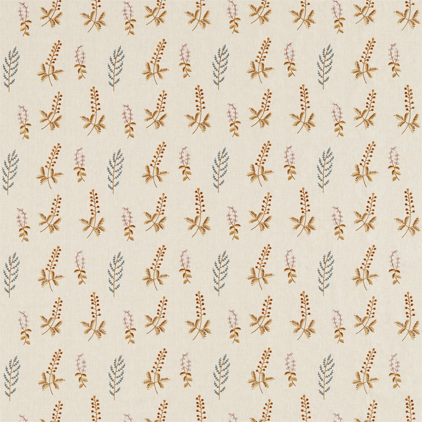 Bilberry Denim/Barley Fabric by SAN