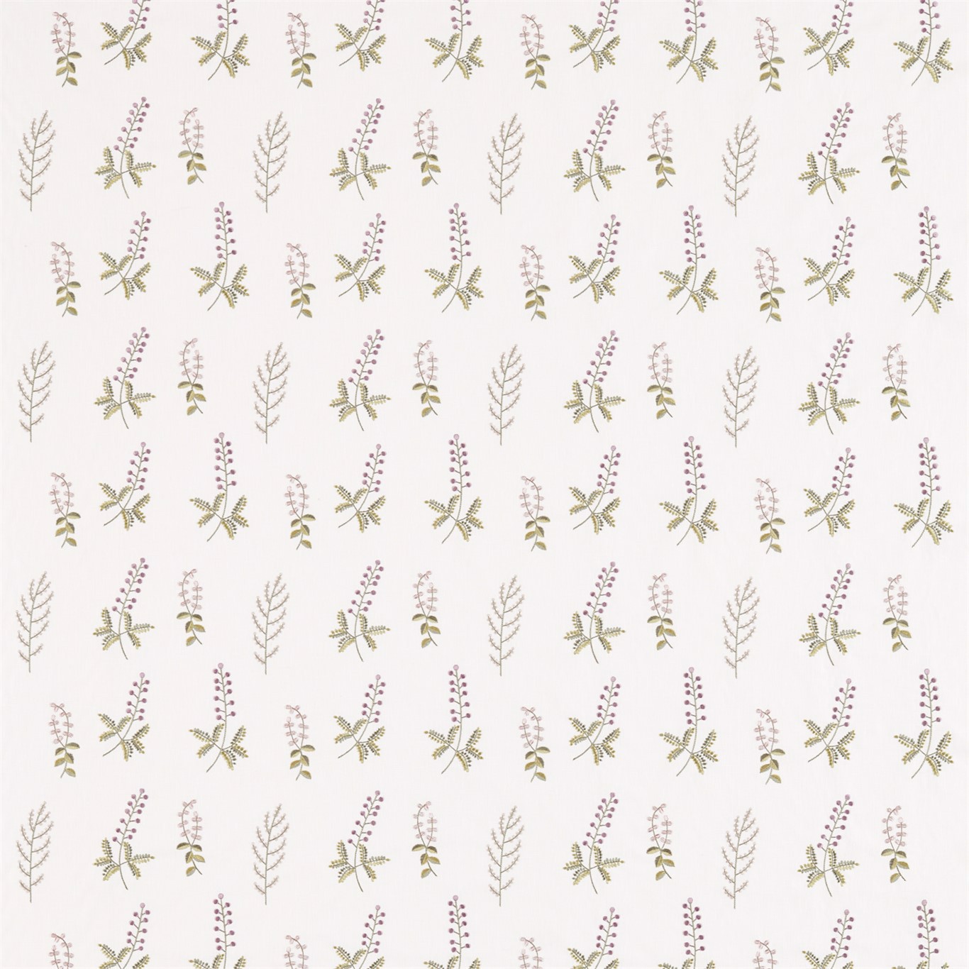Bilberry Celadon/Fig Fabric by SAN