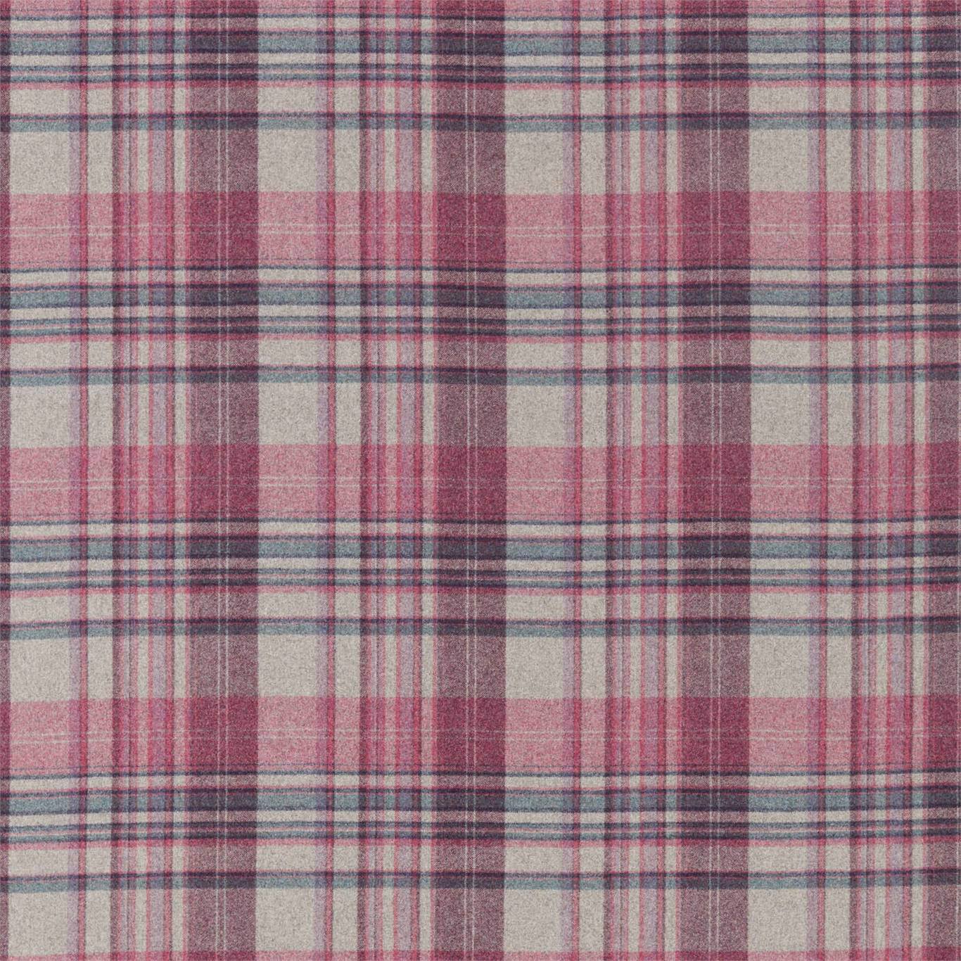 Bryndle Check Mulberry/Fig Fabric by SAN